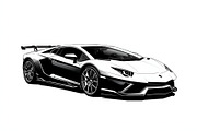 Modern Sports Car Design, an Illustration by hafijul (Thumbnail 6 of 9)