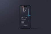 Dark iPhone 14 Pro Mockup Set, an iPhone Mockup by Deeplab (Thumbnail 5 of 15)