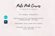 Pale Pink Curves Instagram Templates, a Social Media Template by bluevan (Thumbnail 2 of 5)