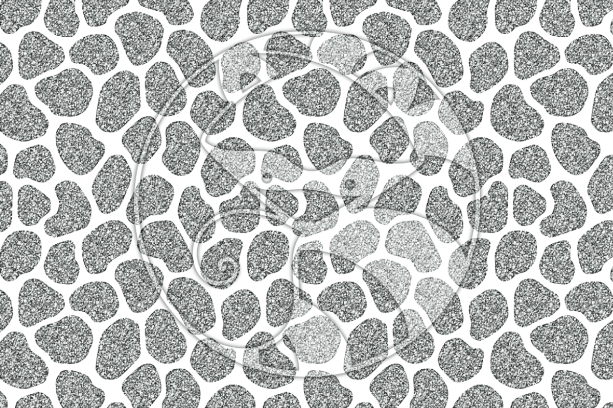 Seamless Glitter Animal Prints Slvr, a Pattern Graphic by RaccoonGirl Design (Photo 2 of 3)