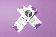 Funeral Bookmark Template, a Card Template by Template Shop (Thumbnail 2 of 3)