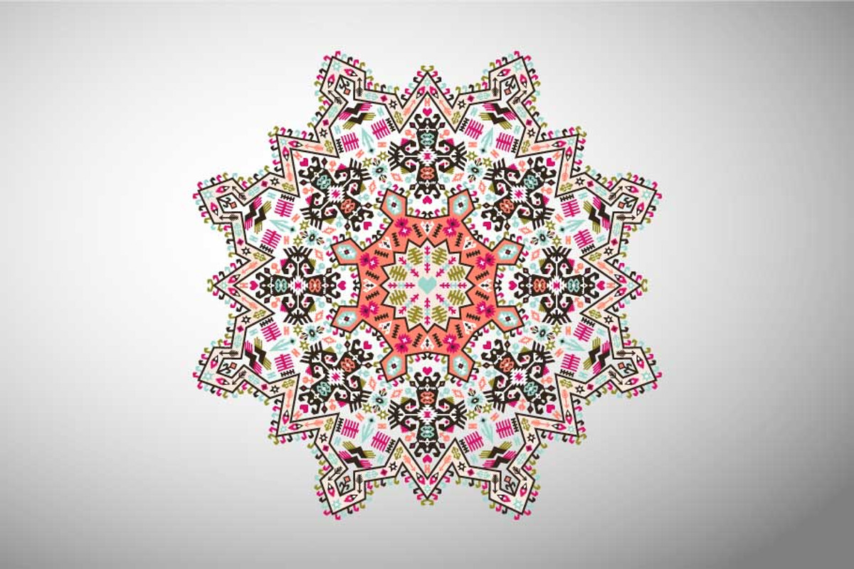 Decorative Round Aztec Pattern, a Pattern Graphic by tomuato (Photo 3 of 4)