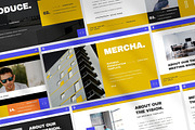 Mercha Powerpoint Presentation, a Presentation Template by slidenotion (Thumbnail 1 of 7)
