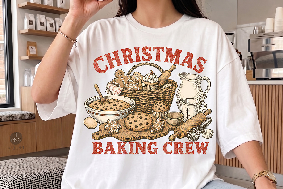 Christmas Cookie Baking Crew Png, a Seasonal Illustration by Libby Wishes (Photo 1 of 4)