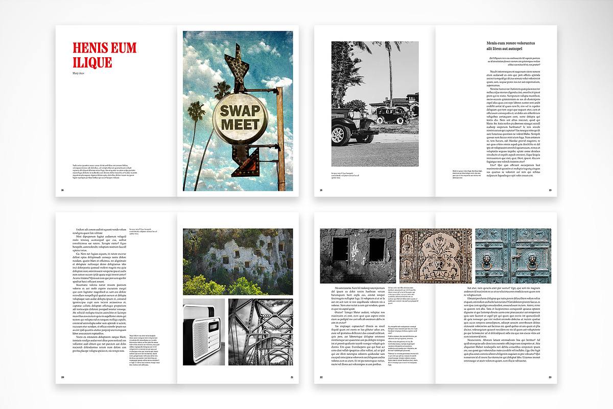 Heritage Magazine Template preview 4