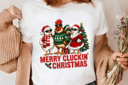 Merry Cluckin Christmas Chicken PNG, a Seasonal Illustration by CrexoraLab (Thumbnail 4 of 4)