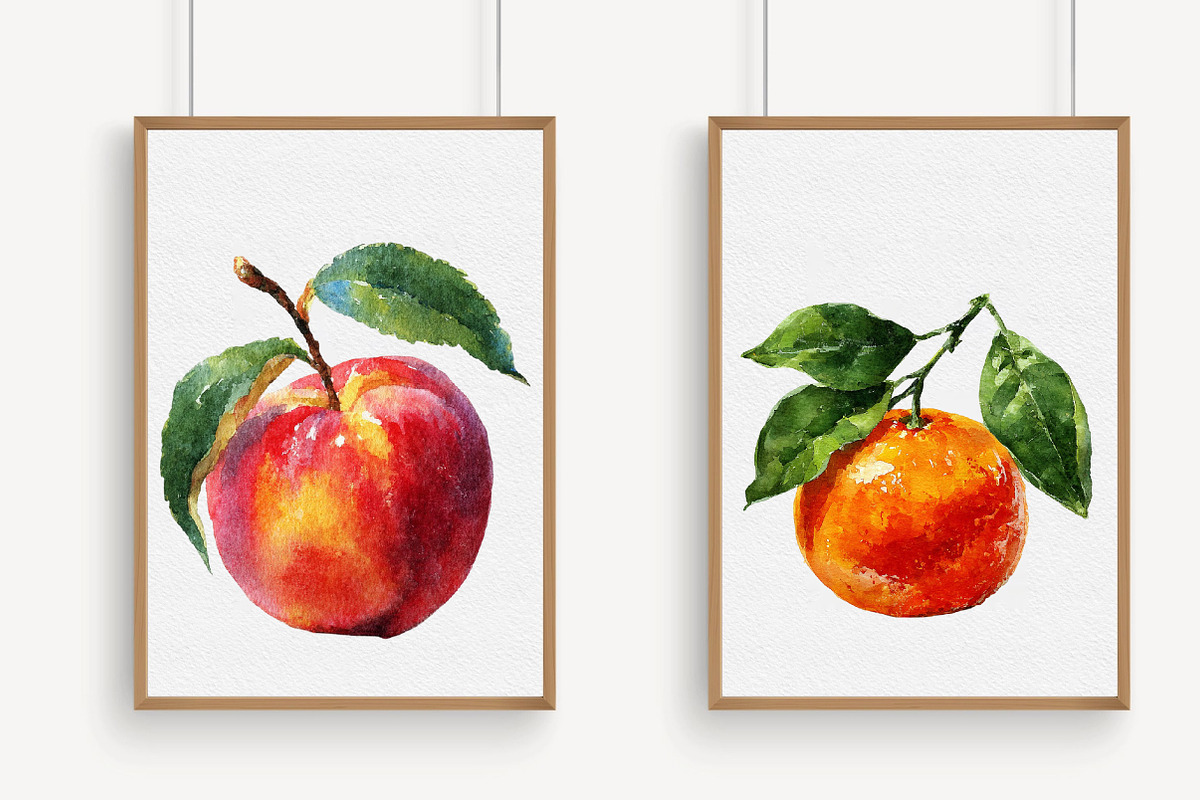 Watercolor Fruits Clipart, an Illustration by Libby Wishes (Photo 3 of 7)