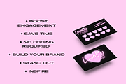 HEART Loyalty Card Beauty Business, a Business Card Template by PLANETSEL (Thumbnail 2 of 3)