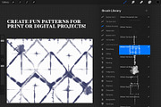 Procreate Shibori Brushes, a Brush Add-On by The Gypsy Goddess (Thumbnail 3 of 5)
