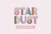Stardust Multiline Retro Font, a Sans Serif Font by Mastilo Designs (Thumbnail 1 of 8)
