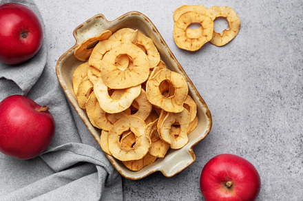 Dried apple chips, a Food & Drink Photo by Olena Rudo