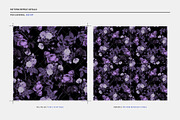 Purple Roses - Seamless Patterns, a Pattern Graphic by texvogue (Thumbnail 3 of 15)