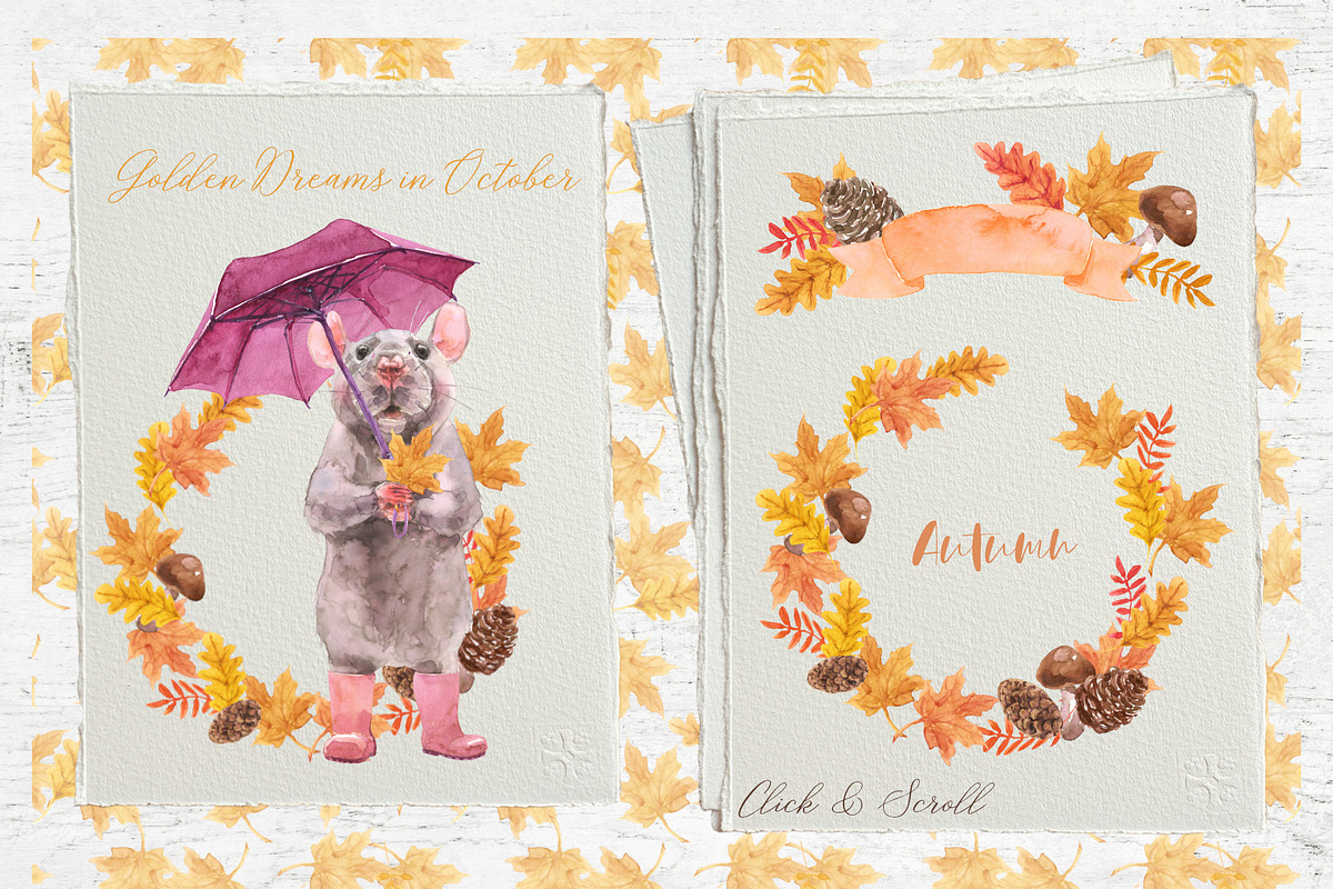 Mini Rats Watercolor Collection, an Illustration by Cat In Colour (Photo 5 of 10)