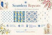 Mediterranean Pattern Collection, a Pattern Graphic by Bnick (Thumbnail 3 of 8)