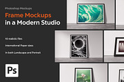 Minimalistic Frame Mockups, a Print Template by Indishop (Thumbnail 1 of 10)
