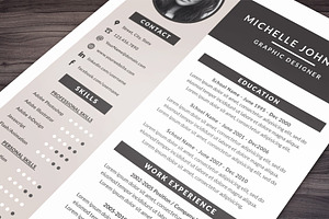 Resume Template For Photoshop