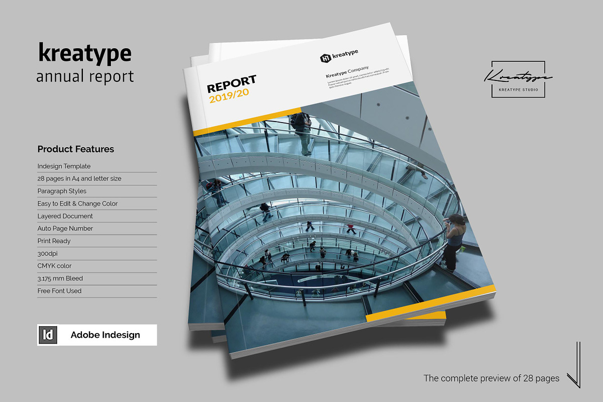 Kreatype Annual Report, a Brochure Template by Kreatype Studio (Photo 2 of 8)