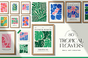 Tropical Flowers | Wall Art Creator, an Object Graphic by Leleka.Store (Thumbnail 1 of 15)