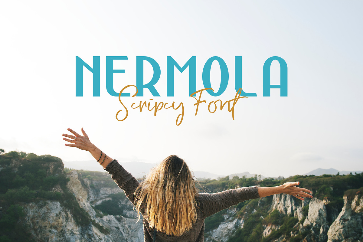 NERMOLA Scripcy Font preview 2