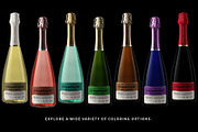 Champagne Bottle Mockup V2, an Advertising Mockup by HexenDesigns (Thumbnail 4 of 12)