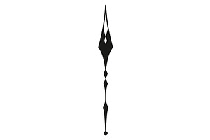 Clock pointer arrow. Black, an Object Illustration by the8monkey