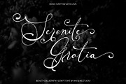 Serenité Gratia - Calligraphy Script, a Script Font by Inviline.co (Thumbnail 1 of 10)