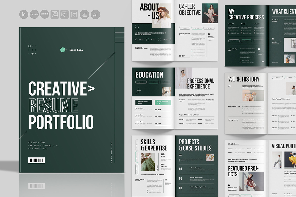 Resume | Portfolio Brochure Template, a Brochure Template by StyleArt (Photo 1 of 10)