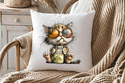 Whimsical 4th Of July Cat Clipart, an Illustration by OK Design (Thumbnail 6 of 6)
