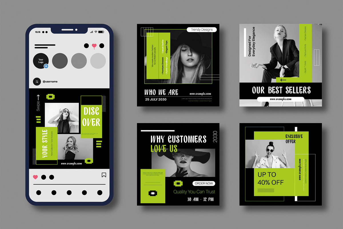 Fashion Sale Social Media Post, a Social Media Template by MightyDesign (Photo 2 of 8)