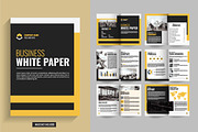 Business White Paper Template, a Brochure Template by Tanuart (Thumbnail 1 of 2)