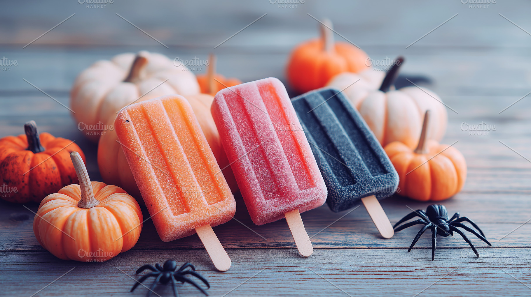 Festive Autumn Popsicles, a Holiday Photo by Ocean Digital Art