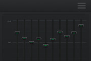 Music Player Dark Mobile GUI, an Android Mockup by Marabu Textures Store (Thumbnail 3 of 6)