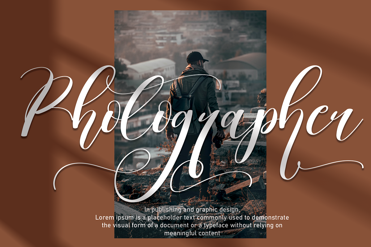 Angellina | Script font, a Script Font by Scratchones (Photo 4 of 8)