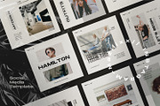 HAMILLTON - Social Media Pack Bundle, a Social Media Template by Dirtytemp Studio (Thumbnail 14 of 14)