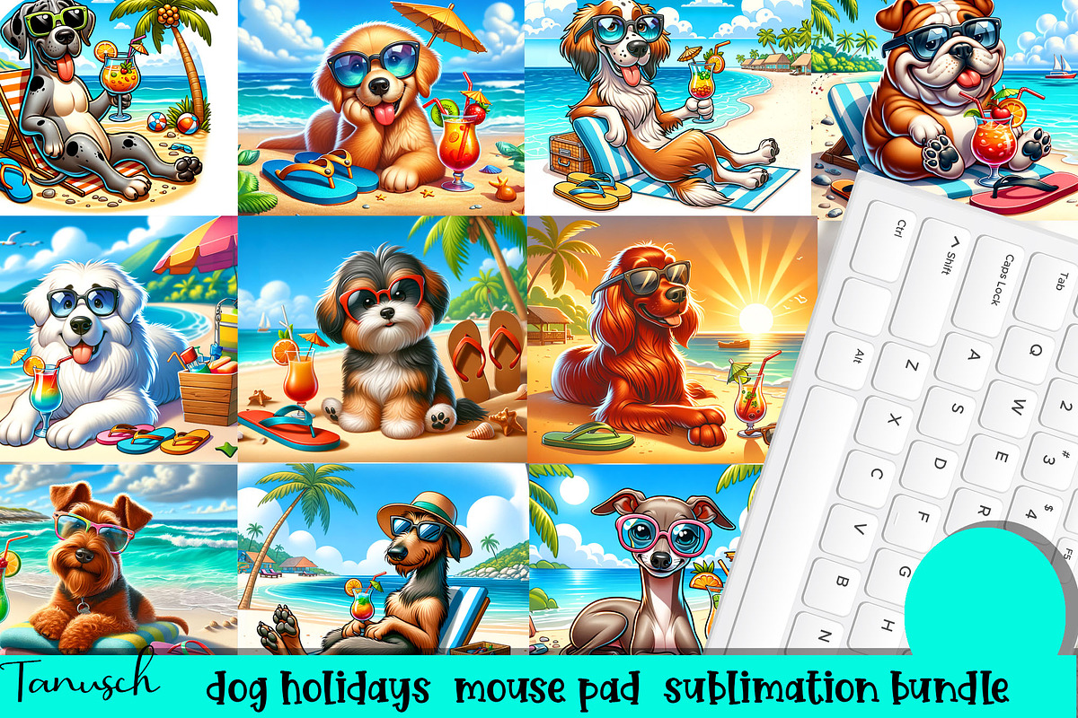 holiday dog breeds mega bundle, an Animal Illustration by TanuschArts (Photo 19 of 24)