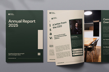 Barlana Annual Report, a Magazine Template by Portocraft