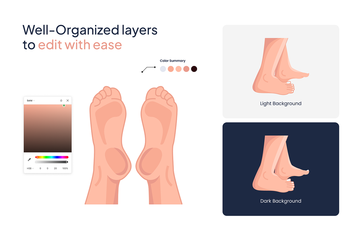 Woman Feet Icons, a Duotone Icon by Vectors Market (Photo 3 of 6)