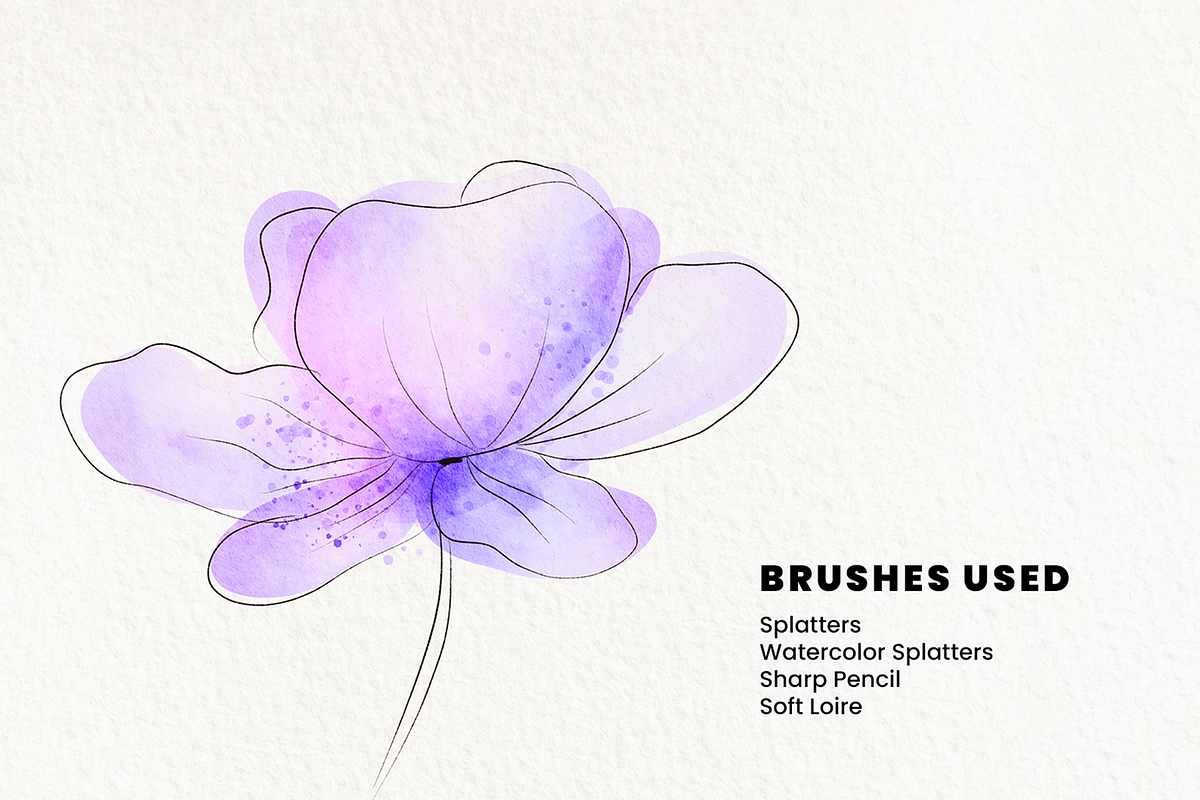 Watercolor Brushes for Procreate, a Brush Add-On by Marshmal Mochi (Photo 5 of 6)