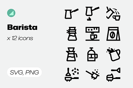 Basicons / Drinks / Barista Icons, an Outline Icon by EDT.Graphics