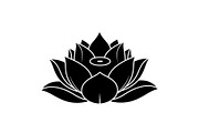 Lotus Flower Silhouette Vector Bundl, an Illustration by Creativeshirt (Thumbnail 50 of 51)