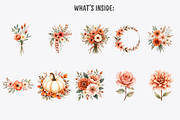 Cozy Autumn Botanical Clipart Set, a Decorative Illustration by Anca Digital Vibe (Thumbnail 4 of 12)