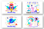 10 World Braille Day Illustration, a Person Illustration by denayunebgt (Thumbnail 3 of 4)