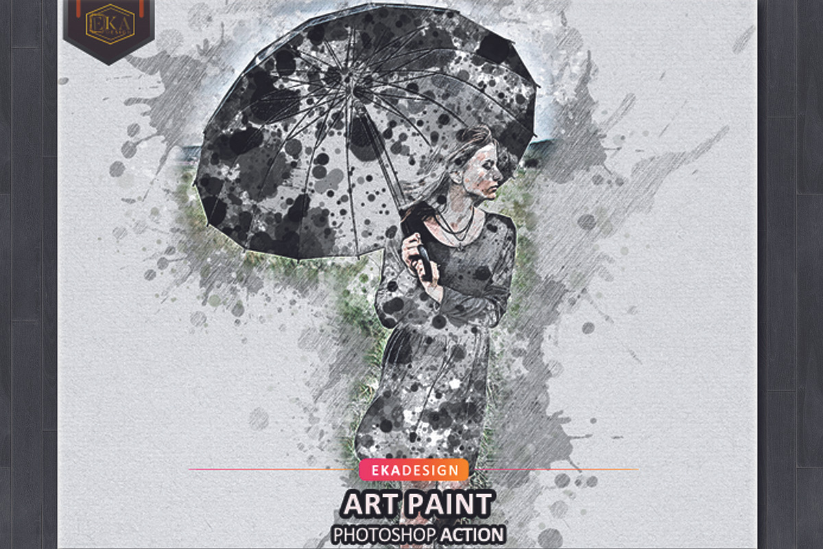 Art Paint Photoshop Action, an Action Add-On by Eka Design (Photo 1 of 3)