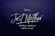 Just Mother, a Script Font by jorse (Thumbnail 1 of 7)
