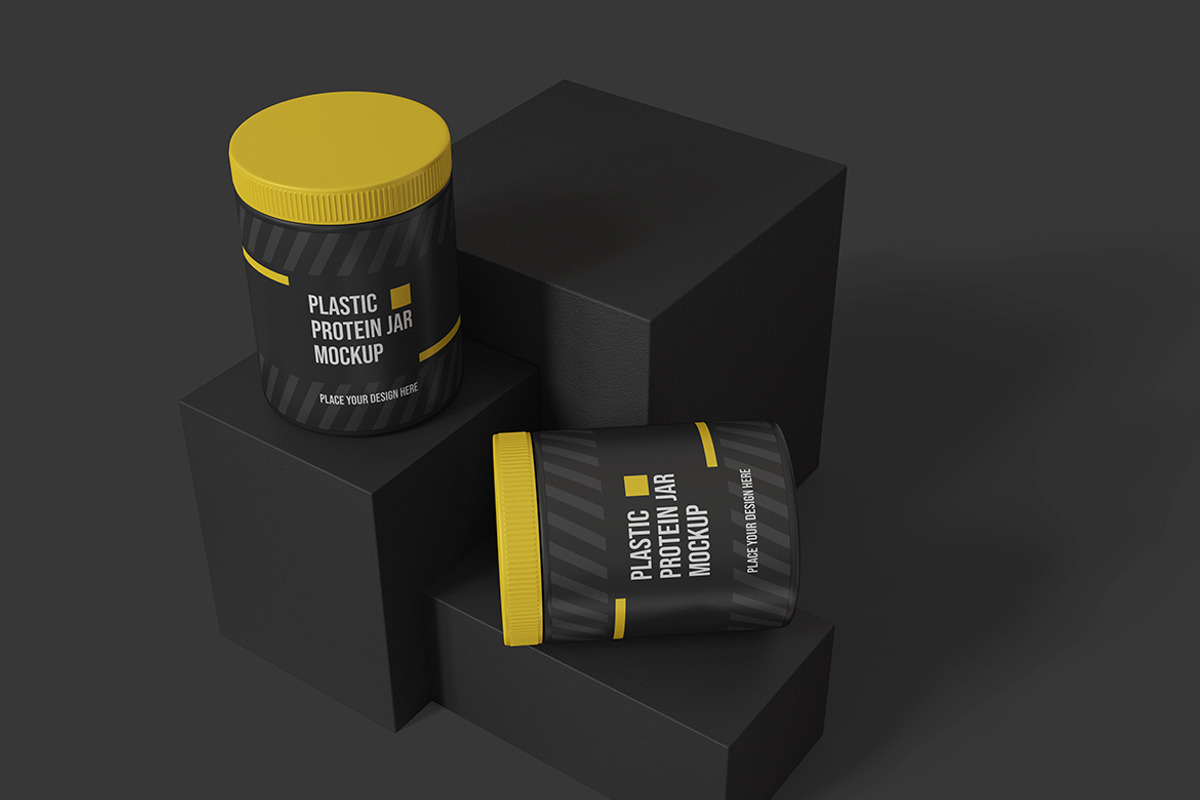 Protein Jar Mockup, a Product Mockup by MrLetters (Photo 3 of 5)