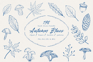 Autumn Hand-Drawn Clipart & Frames