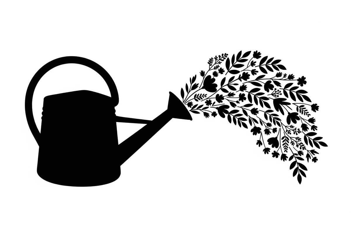 Floral Watering Can Design Bundle, an Illustration by Gaye Art (Photo 29 of 31)