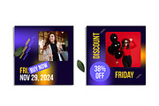 Black Friday Social Media Post, a Social Media Template by ContestDesign (Thumbnail 3 of 4)