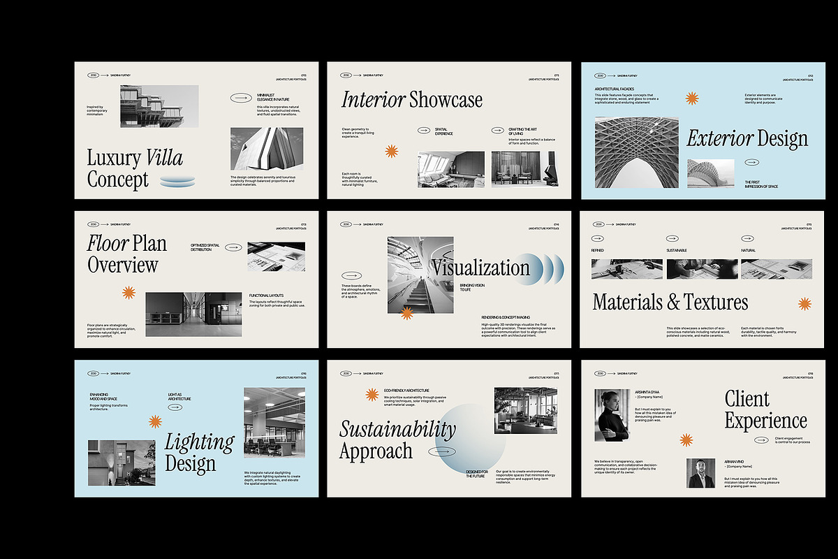 Minimal Gradient Portfolio PPT, a Presentation Template by Neermana (Photo 2 of 4)