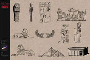 Egyptian Stamp Tattoo Mythology Art